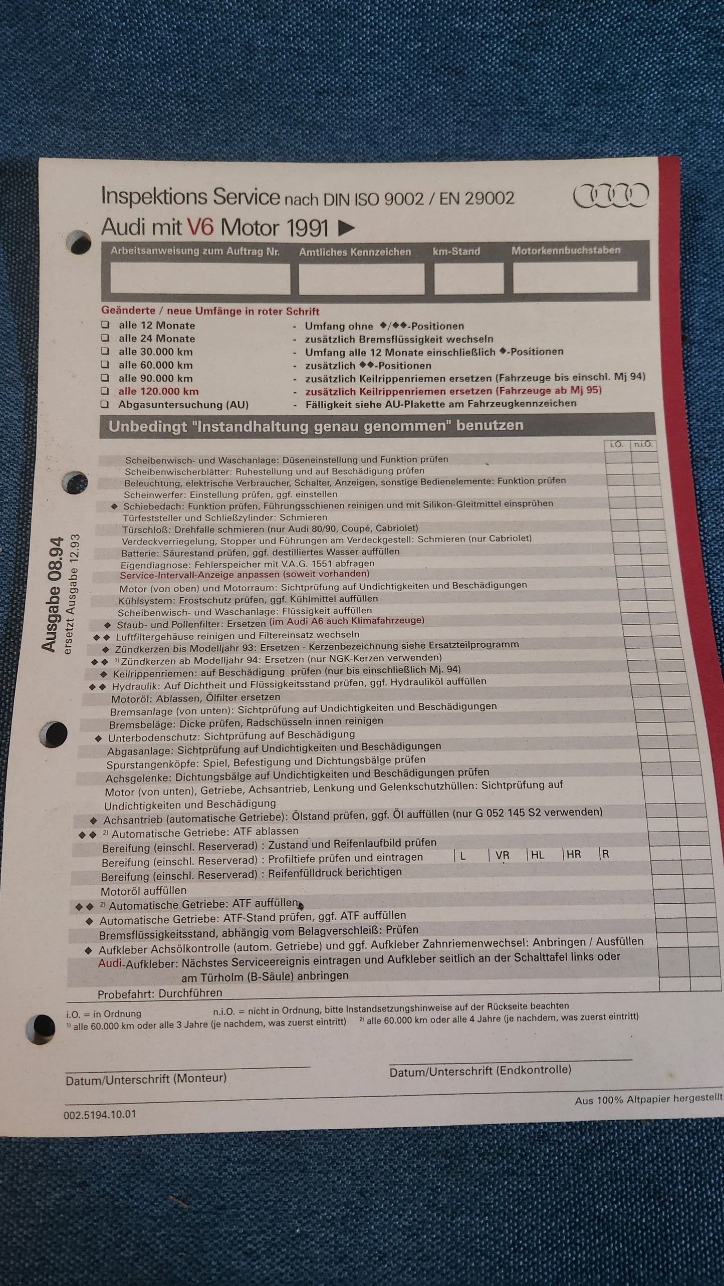 Repair manual, workshop manual