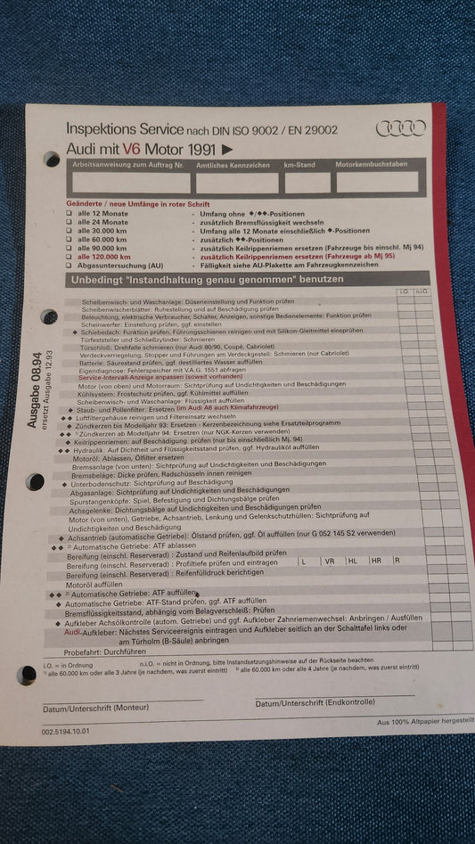 Repair manual, workshop manual