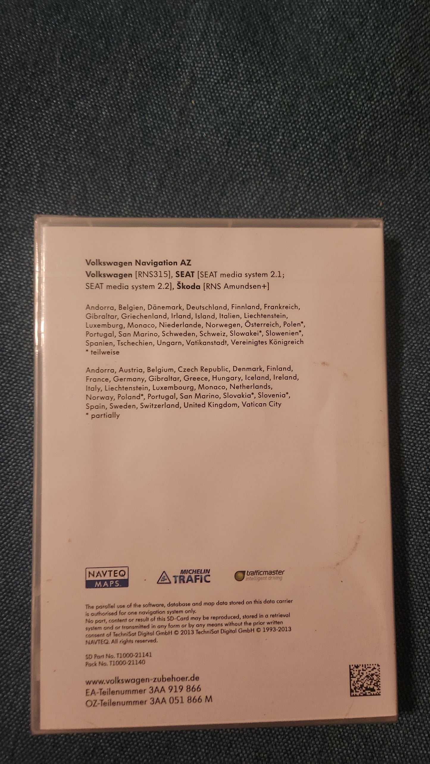 Vw Navigation CD V5 Europa West AZ OVP