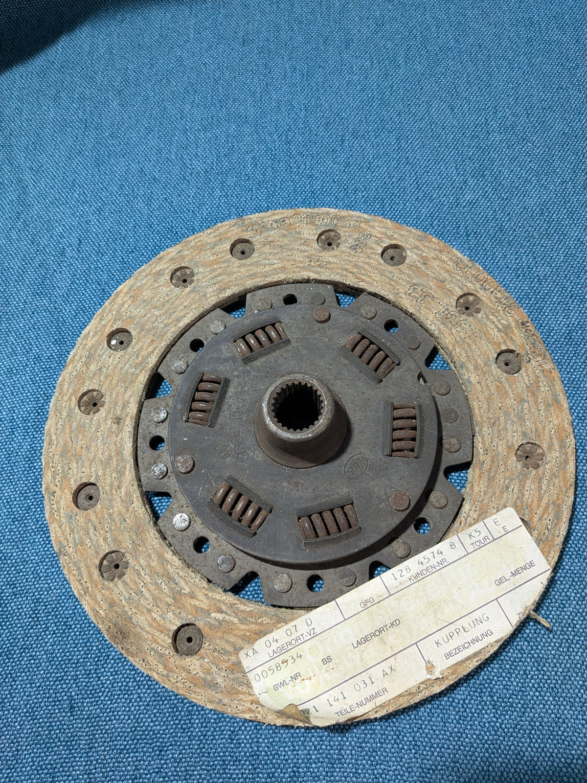 Kupplungsscheibe Luk Typ 4/T2 Bus/Käfer/Porsche/912/914  021141031AX NOS/Neu B13