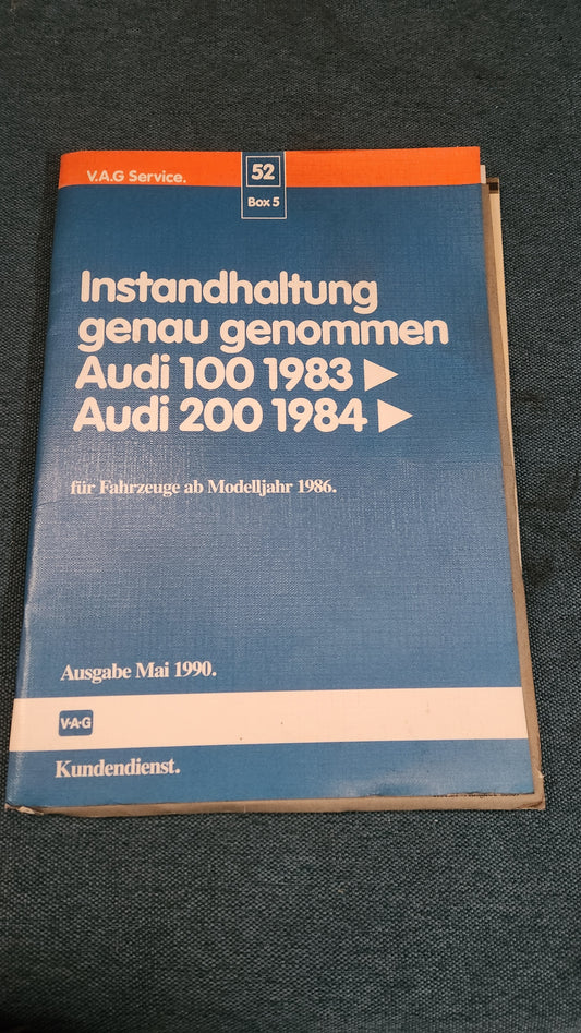 Audi 100/200 C3 Reparaturleitfaden Werkstattbuch