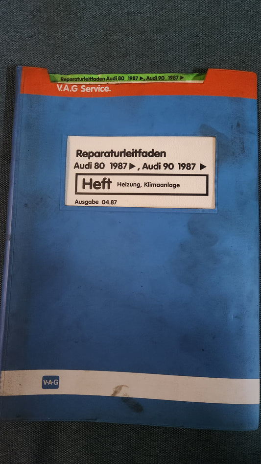 Audi 80/90 B3 Heizung Klima Reparaturleitfaden Werkstattbuch