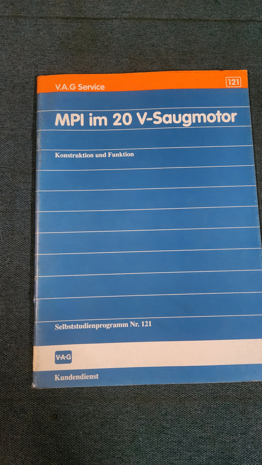 MPI in the 20V naturally aspirated engine: Design and function, repair manual, workshop manual