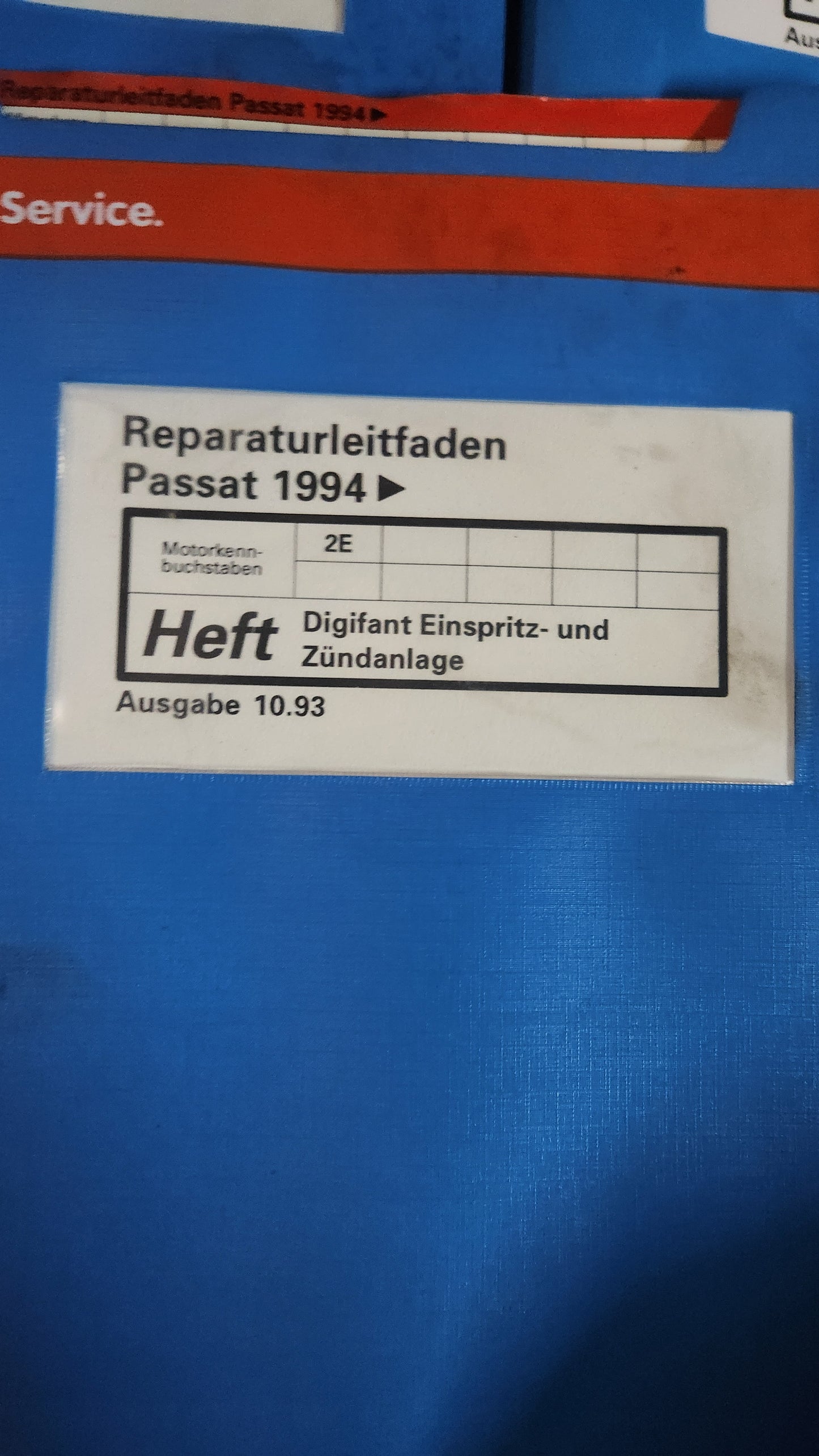 Passat B4 35I Reparaturleitfaden Werkstattbuch