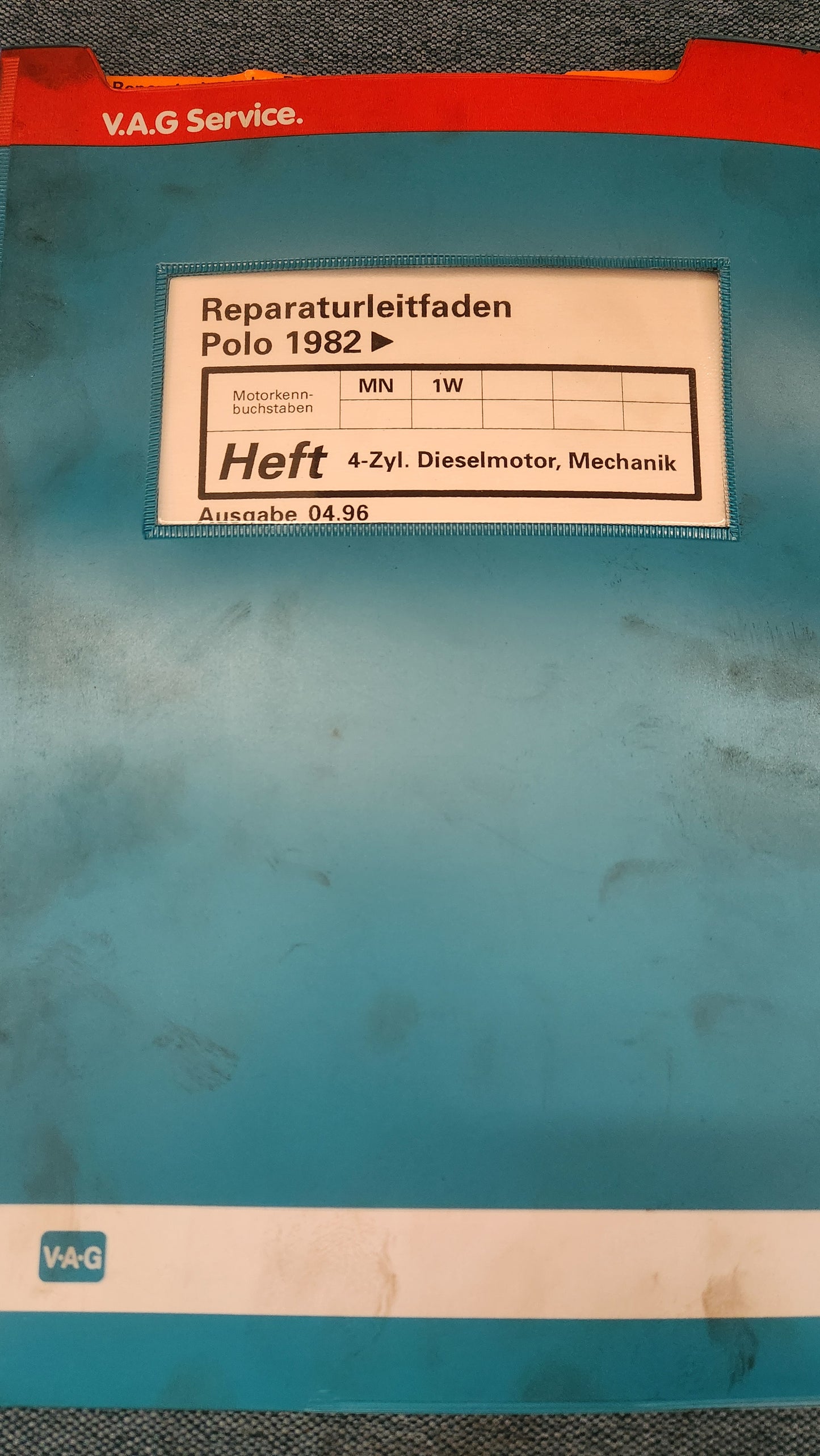 Polo 86c Motor MN 1W Reparaturleitfaden Werkstattbuch