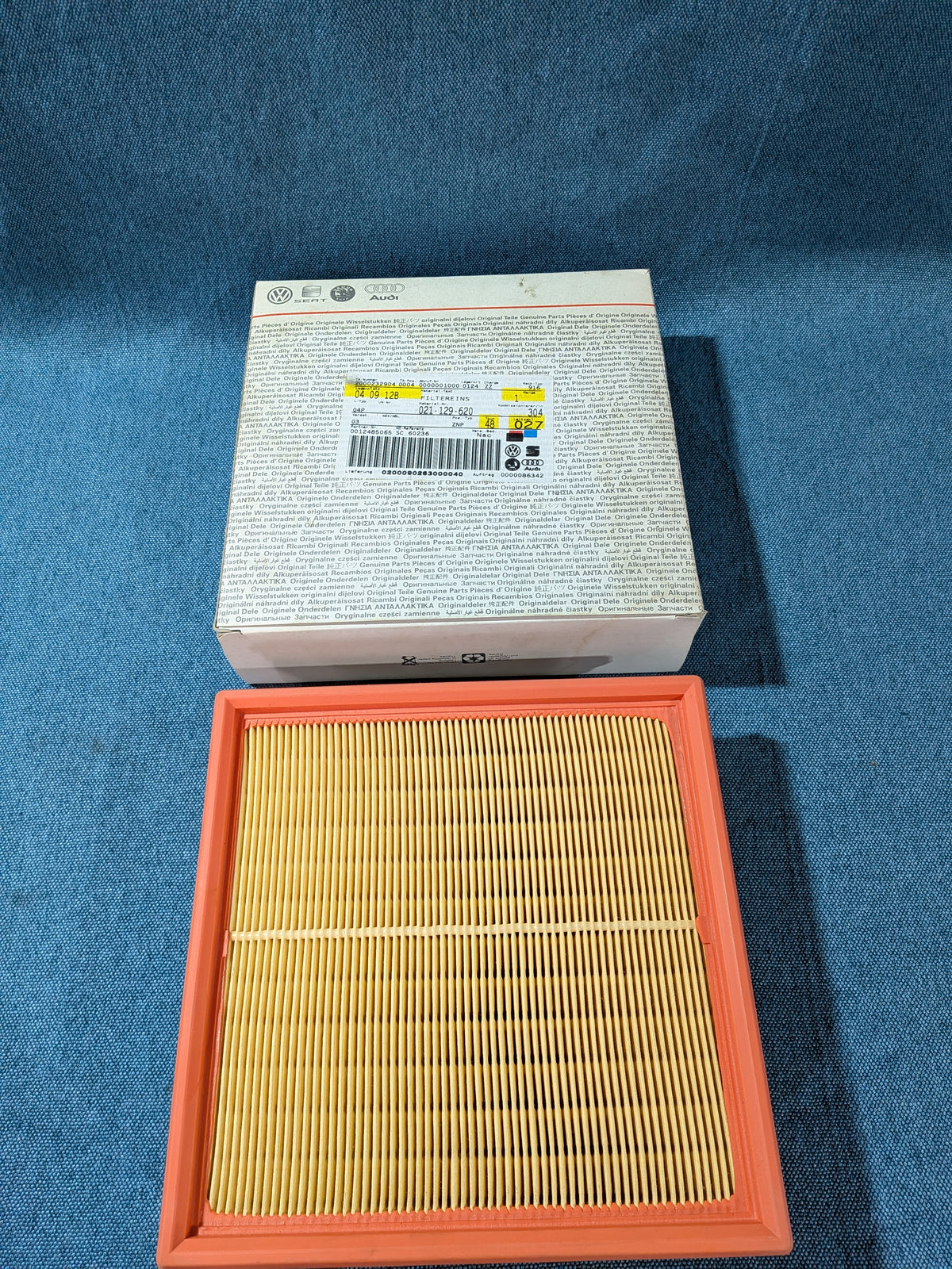 Air filter Derby/Polo 86C/T1/T2/T3 Bus/Wartburg 353/Audi 100/200/C2/C3 021129620 NOS F10