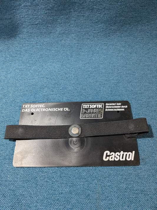 Oil Clip Velcro Version Castrol Retaining Plate NOS/New I1