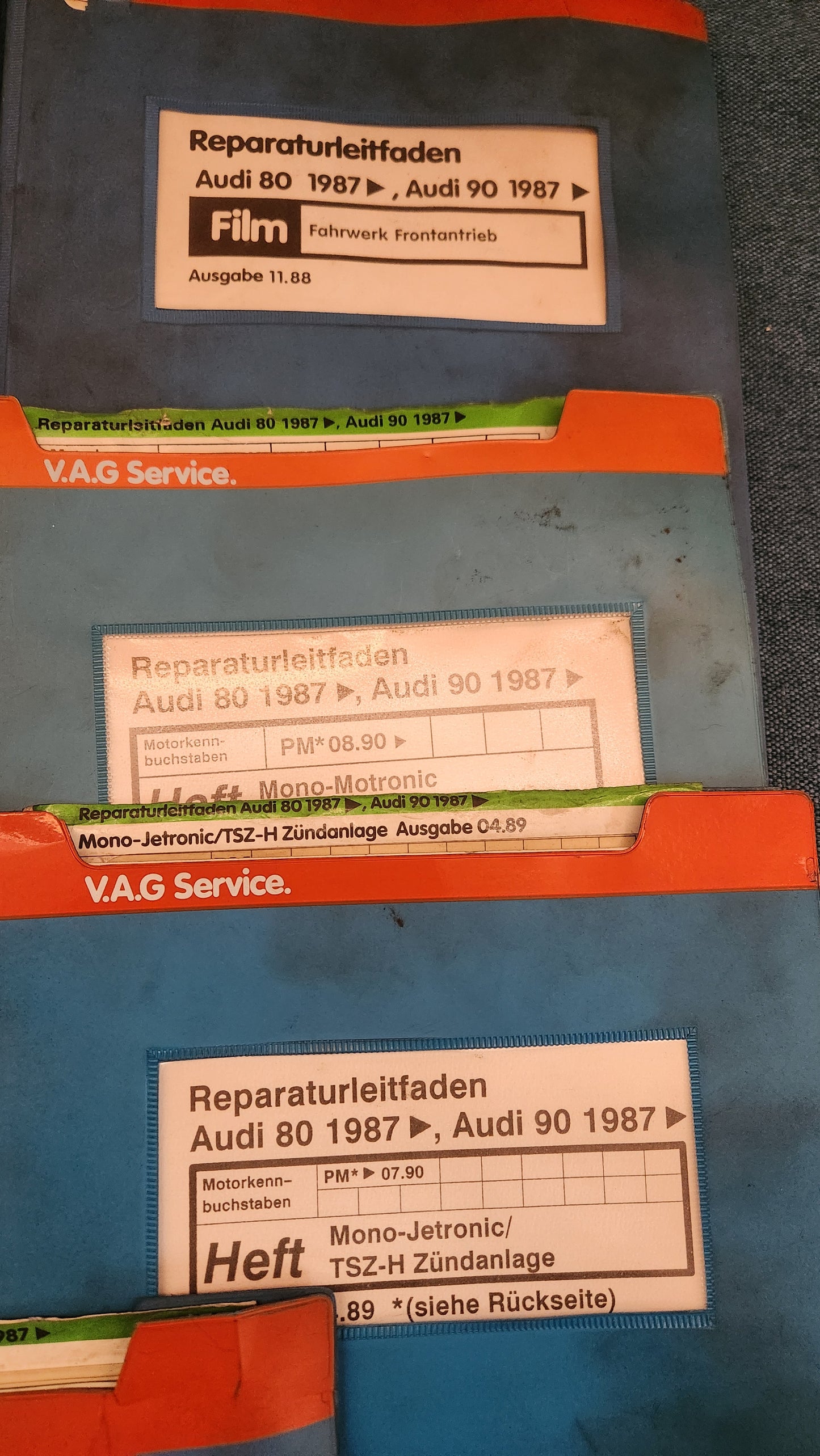 Audi 80 B3 Werkstattbuch Reparaturleitfaden Z1