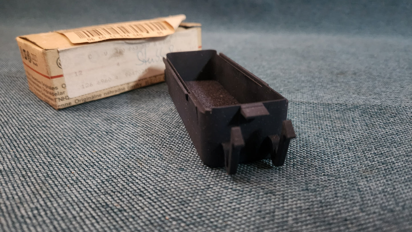 Audi A6 C5 storage compartment center console, blue NOS