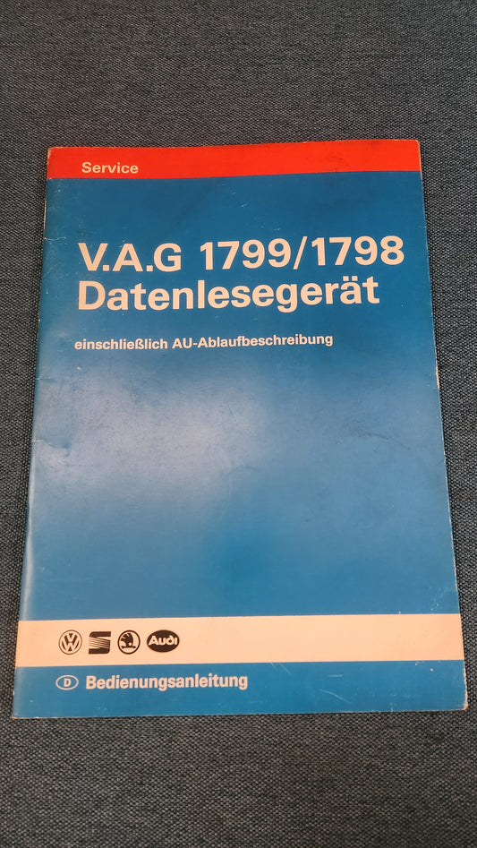 VAG 1799/1798 Data Reader Repair Manual Workshop Book