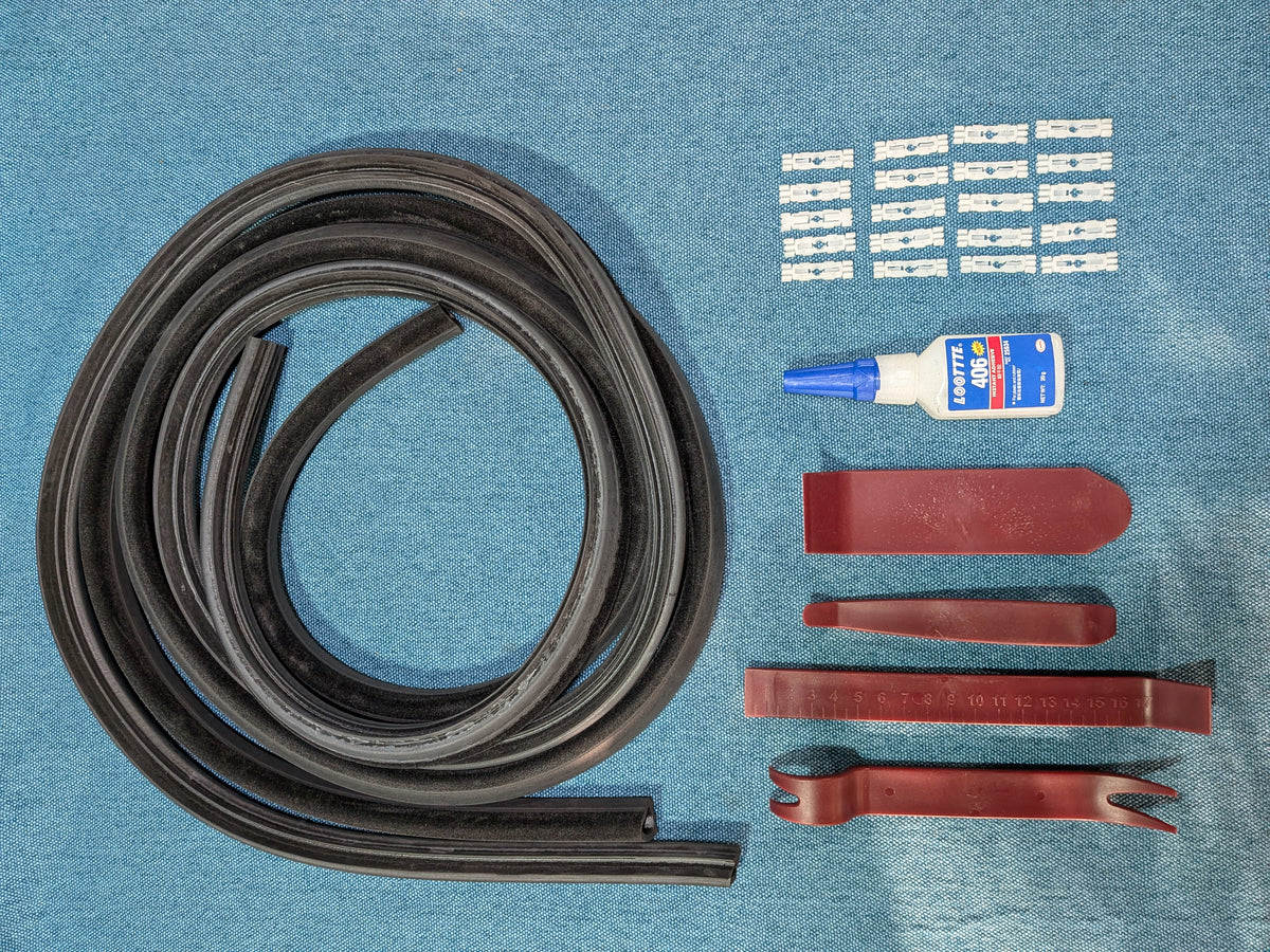 Golf 2 & Jetta 2 Dachzierleisten Dachleisten Reparatur Set Dichtung Neu Ref. 191853705/191853706