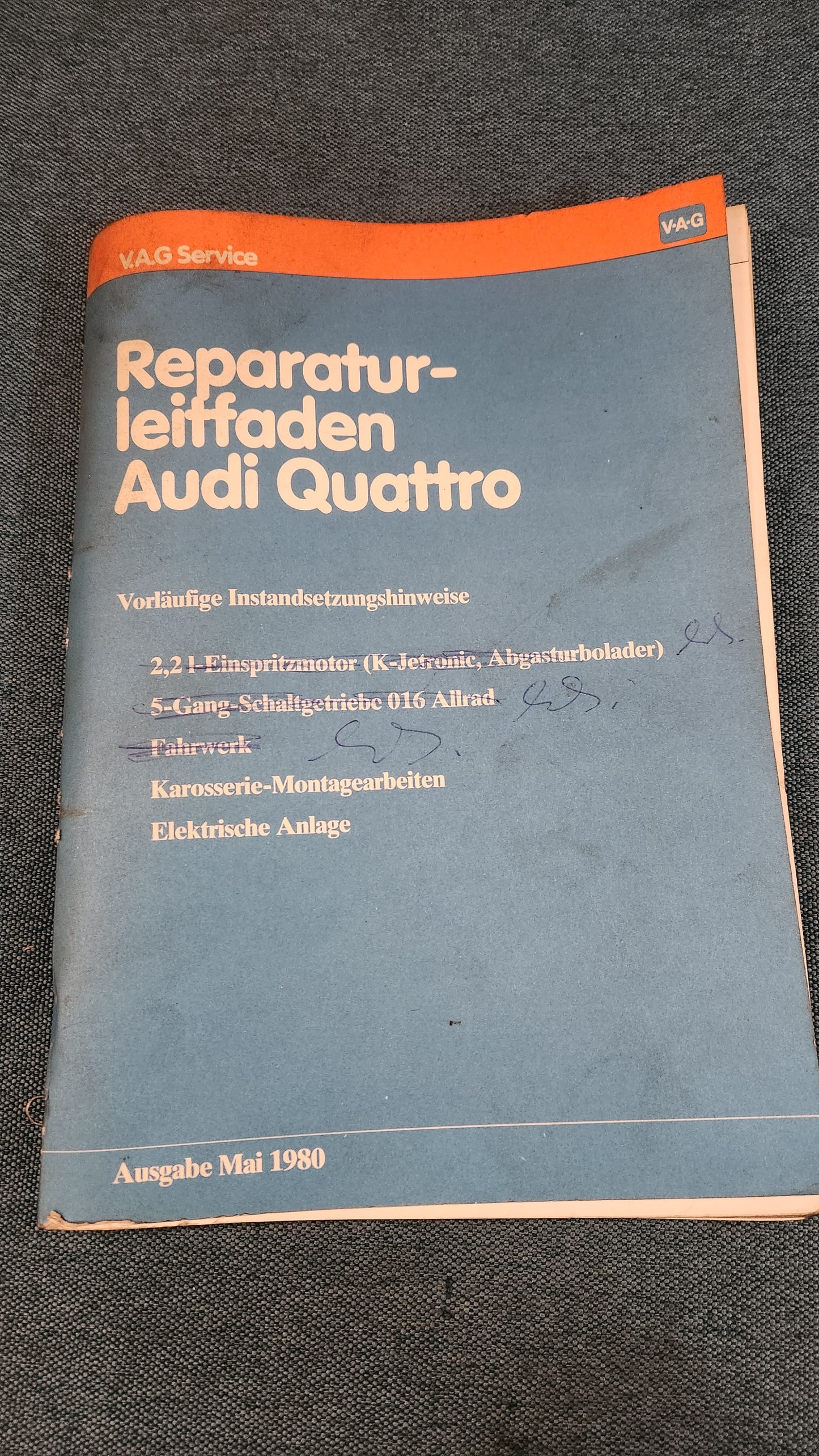Audi Quattro 80/90 B2 Reparaturleitfaden Werkstattbuch Selten