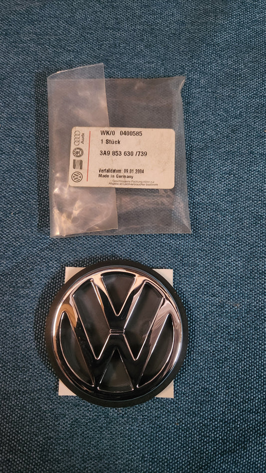 VW Emblem Rear Chrome Tailgate Golf 3/Vento/Passat B4/Polo 6N 3A9853630 NOS G5