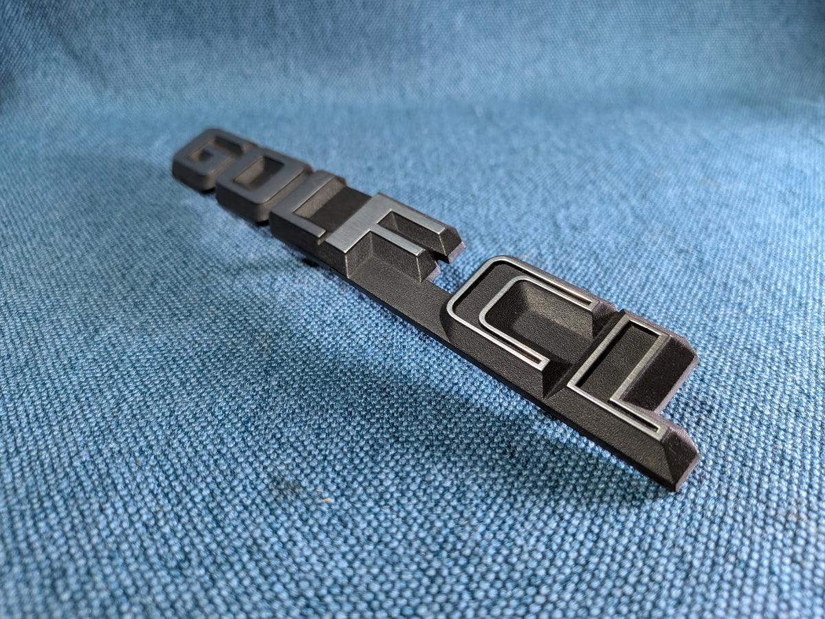 Golf 2 CL Emblem VFL Schriftzug 191853687A Gebraucht B10