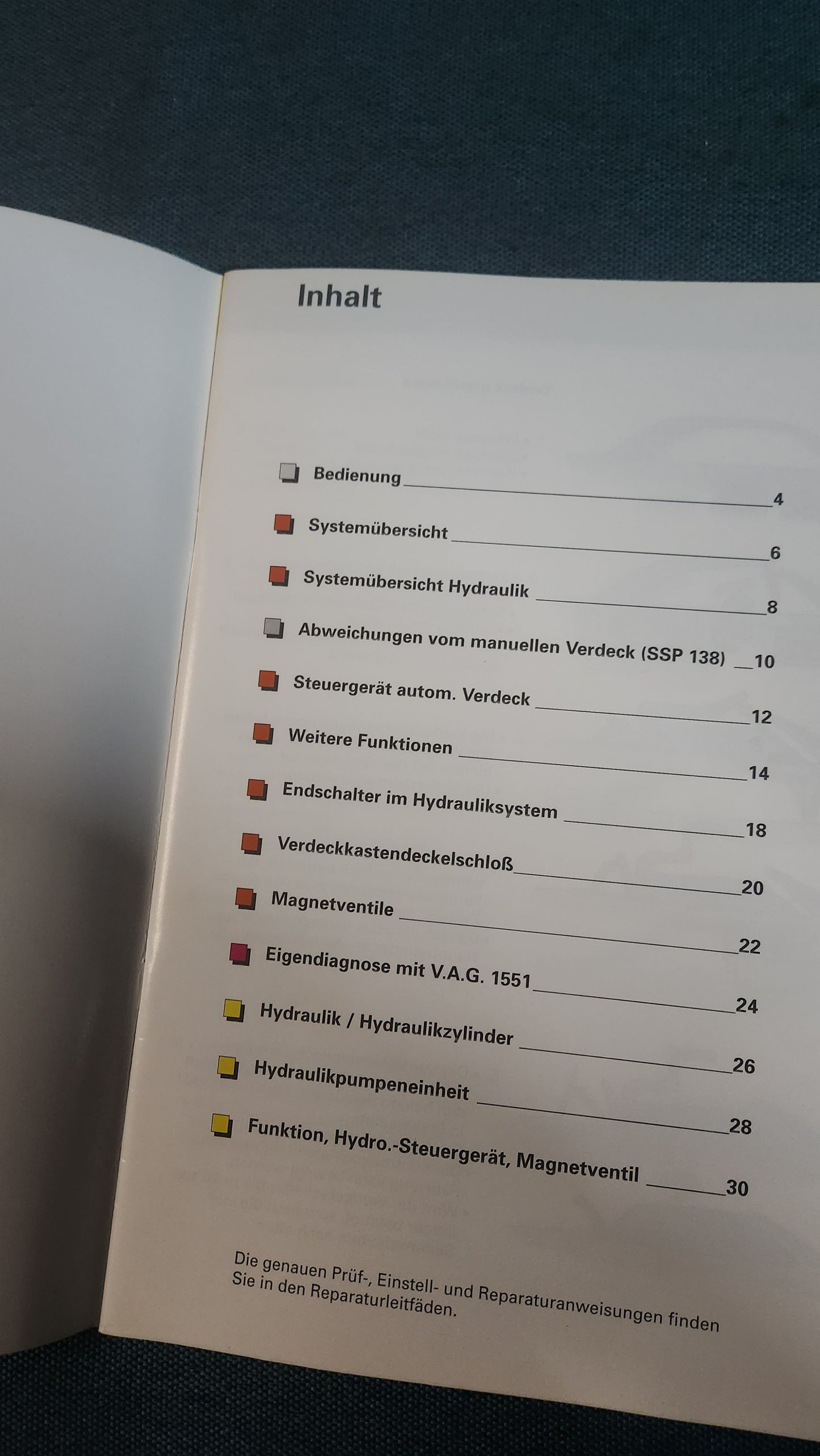 Audi 80 Typ 89 Cabriolet B4 mit elektrisch hydraulischer Verdeckbetätigung Selbststudienprogramm Nr. 156  Reparaturleitfaden Werkstattbuch