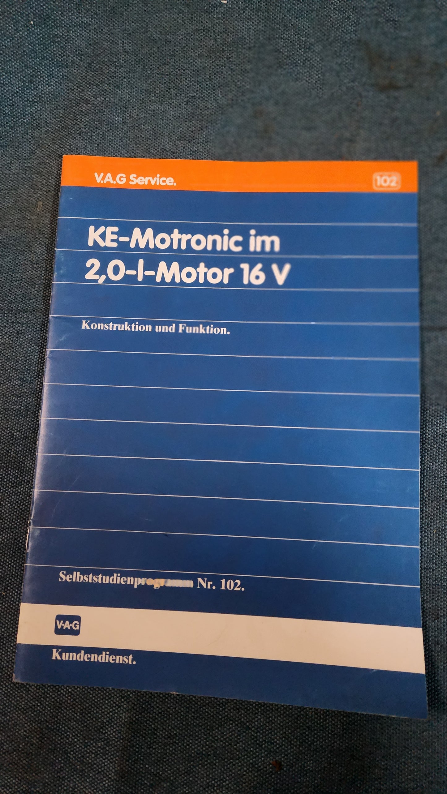 KE-Motoronic in the 2.0L 16V engine Self-study program No. 102 Workshop booklet