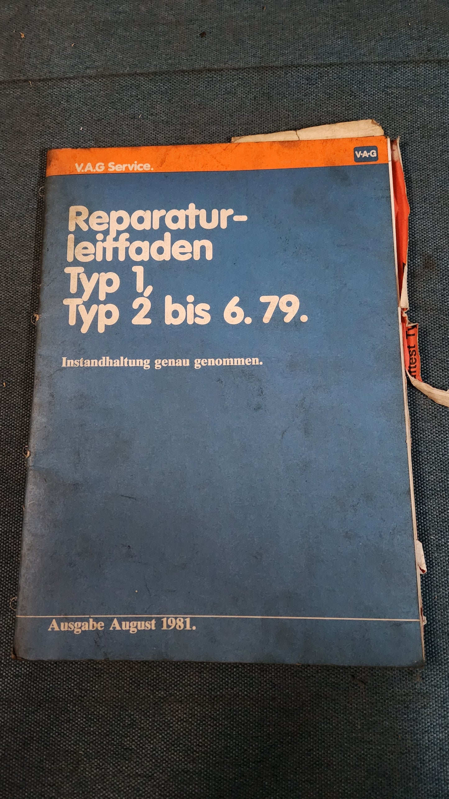 Type 1/2 Maintenance, more precisely: Repair manual, workshop manual