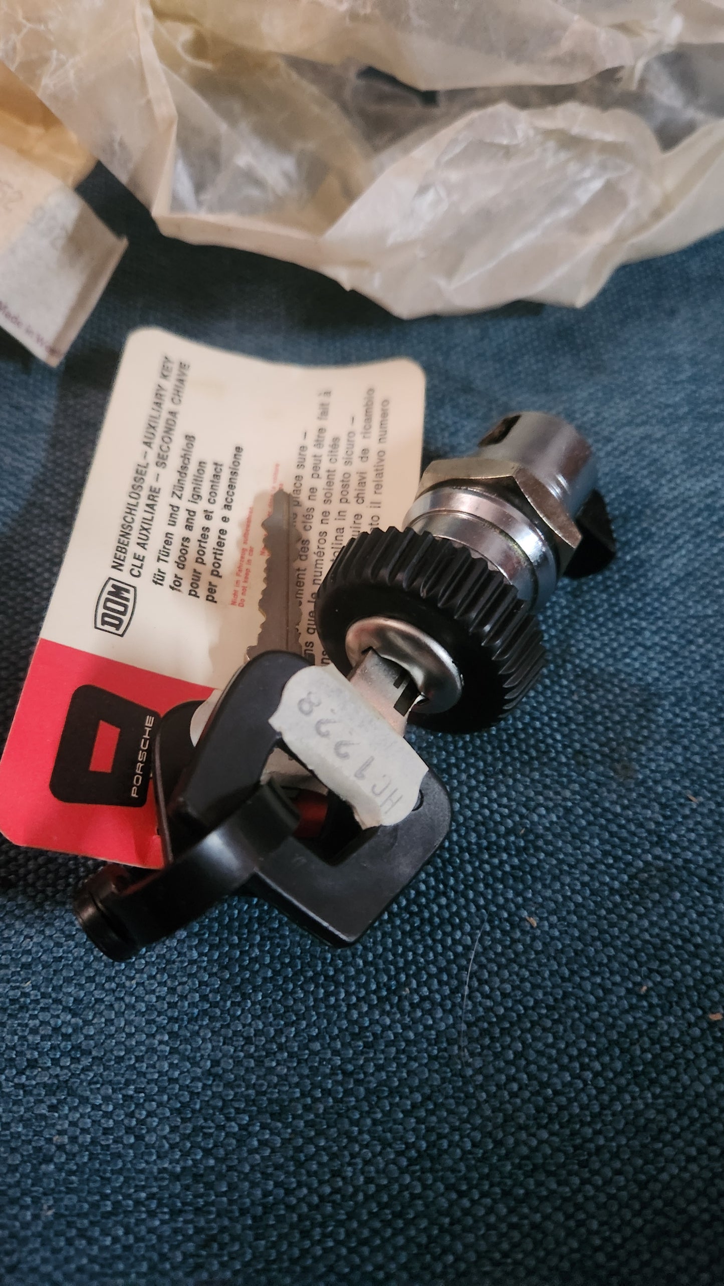 Porsche 911 Handschuhfachschloss Handschuhkasten-schloss 91155290201 Nos E8