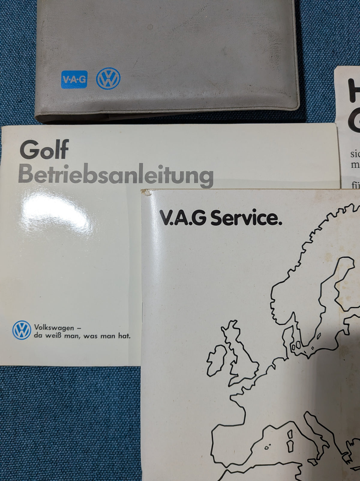 Golf 2 Owner's Manual Operating Instructions Service Booklet Car Wallet