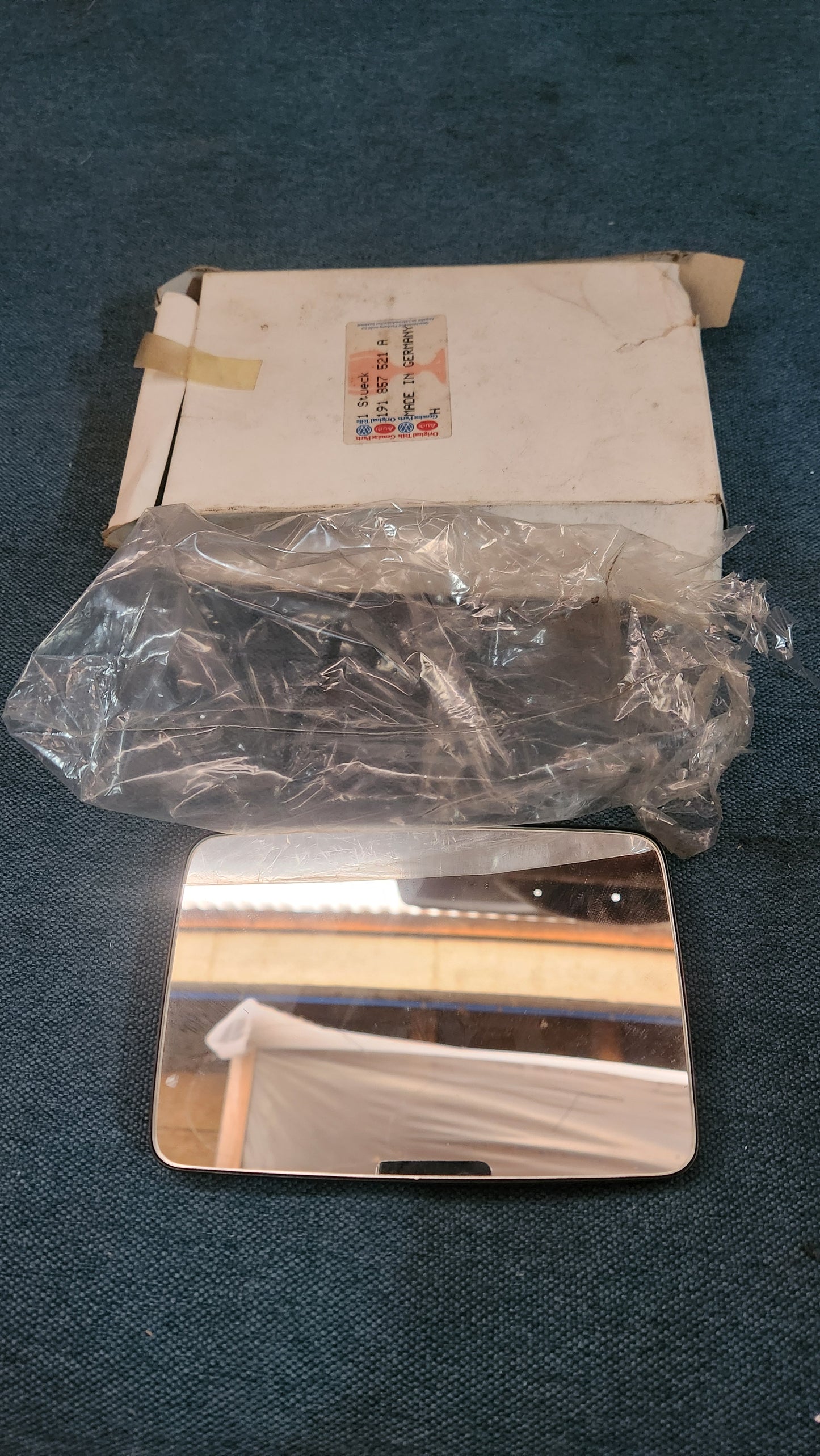 Spiegelglas Golf 1/2/Jetta 1/2 Caddy 14D 191857521A Nos F6/F9/G4