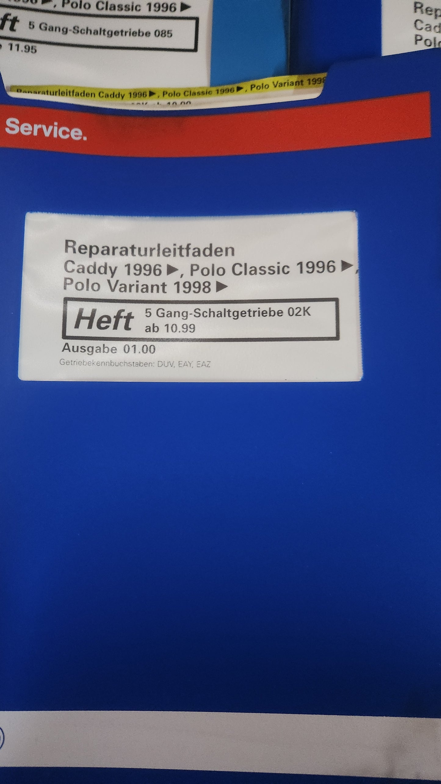 Polo 6N Caddy 9KV Reparaturleitfaden Werkstattbuch