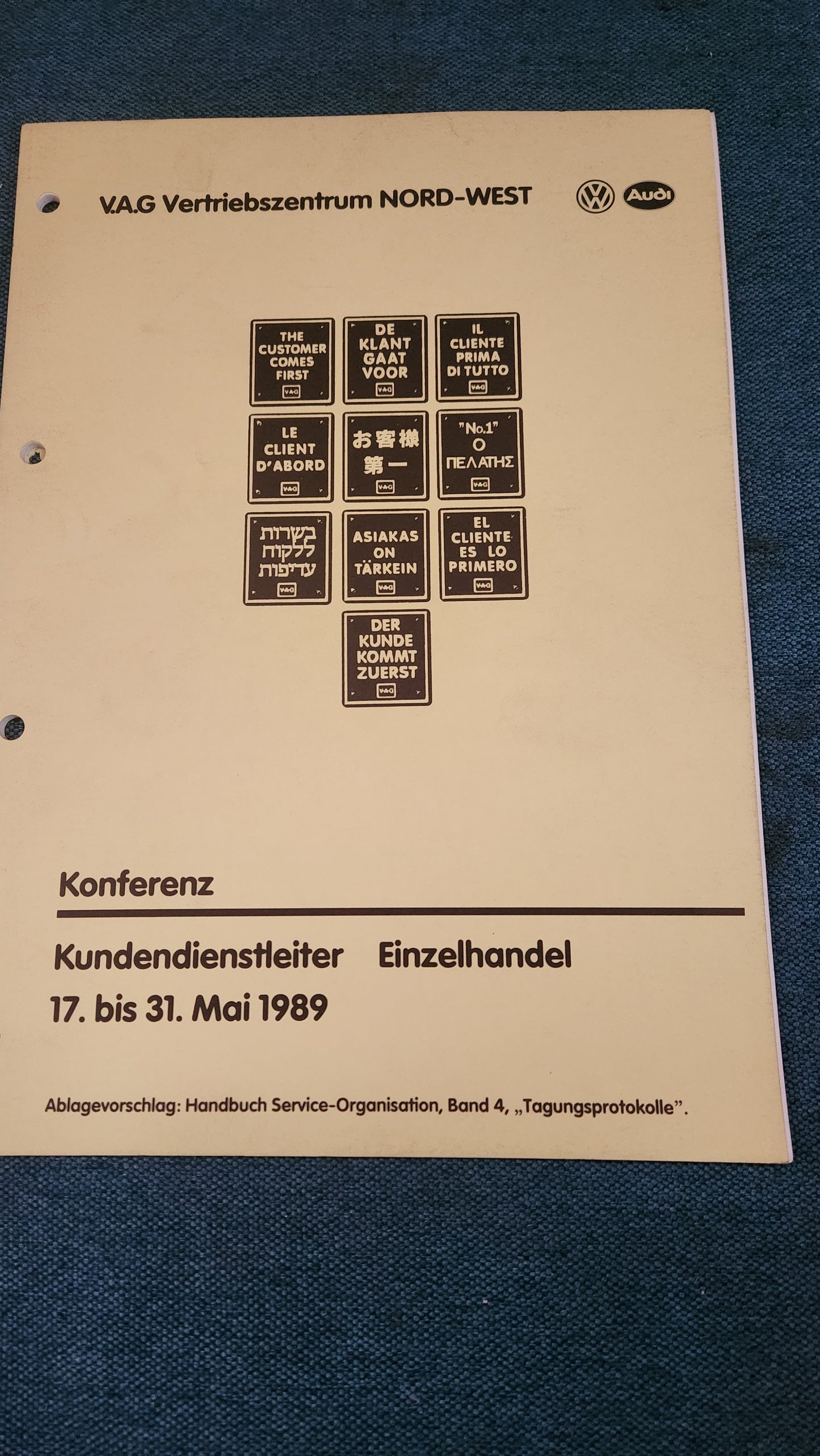 Service Conference Workshop Manual
