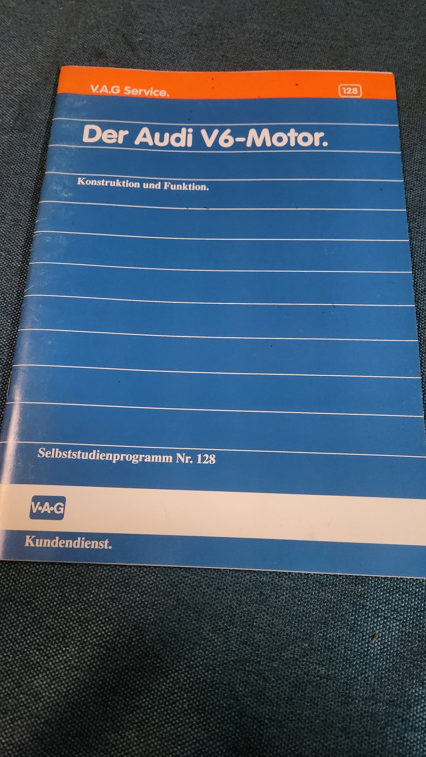 The Audi V6 engine self-study program No. 128 repair manual workshop manual