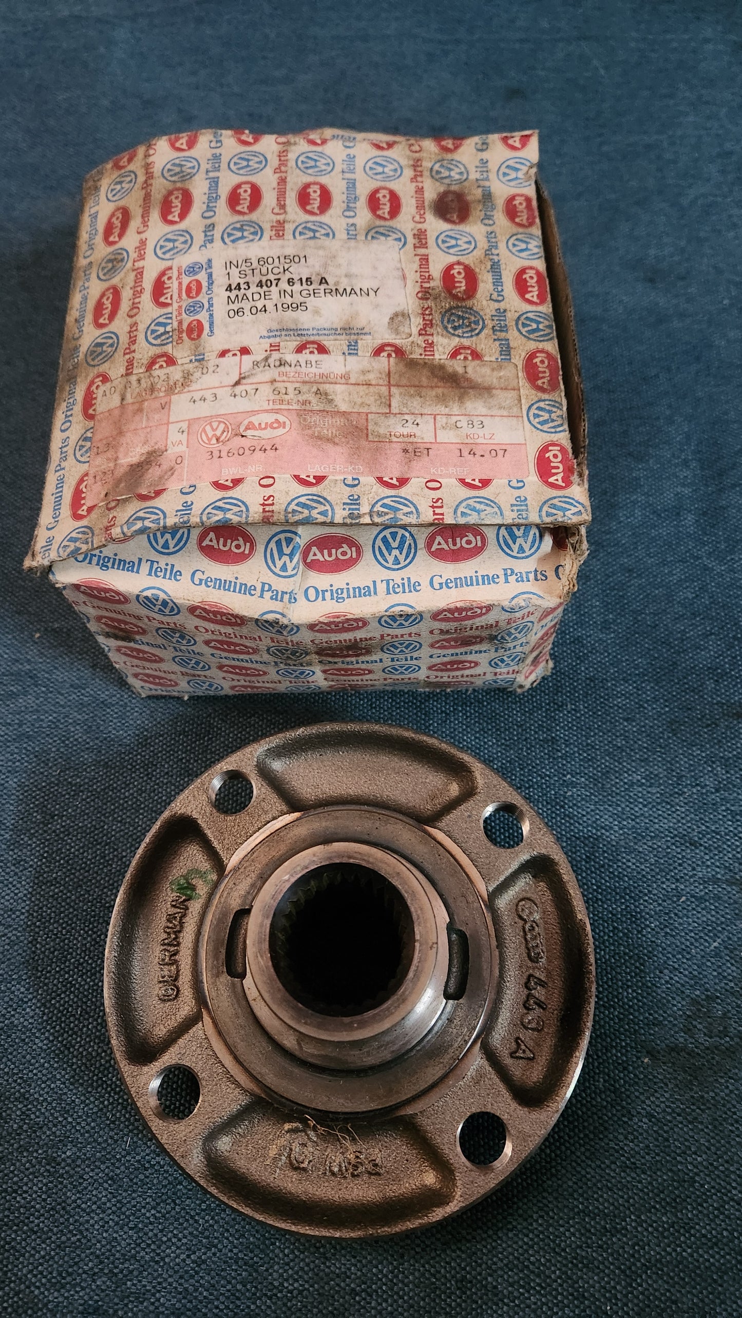 Audi 80/90/Coupe/Typ 85/100/C3/Typ44 Radnabe 4×108 443407615A Nos F4