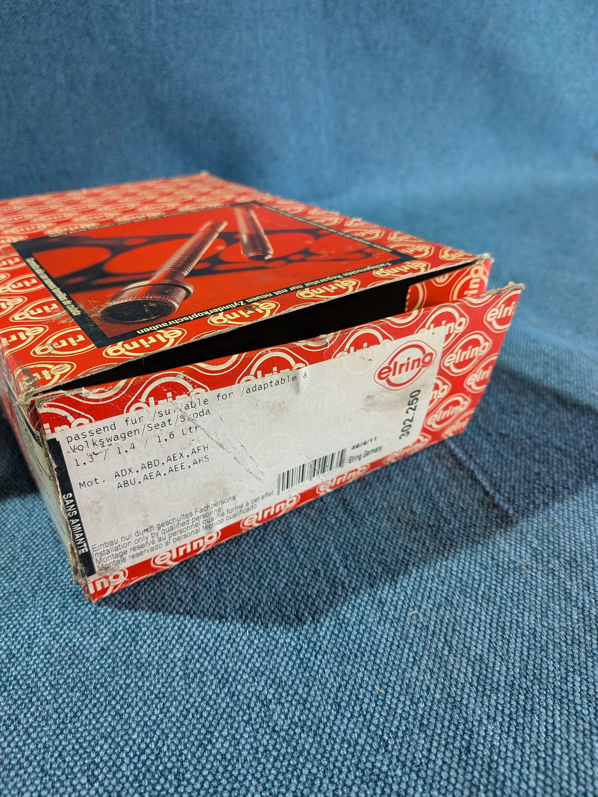 Cylinder Head Bolts Elring 302250 Golf 3/Vento/Polo6N/Caddy 2 9KV 032103384A ADX/ABD/AEX/AFH/ABU/AEA/AEE/AHS NOS/New F10