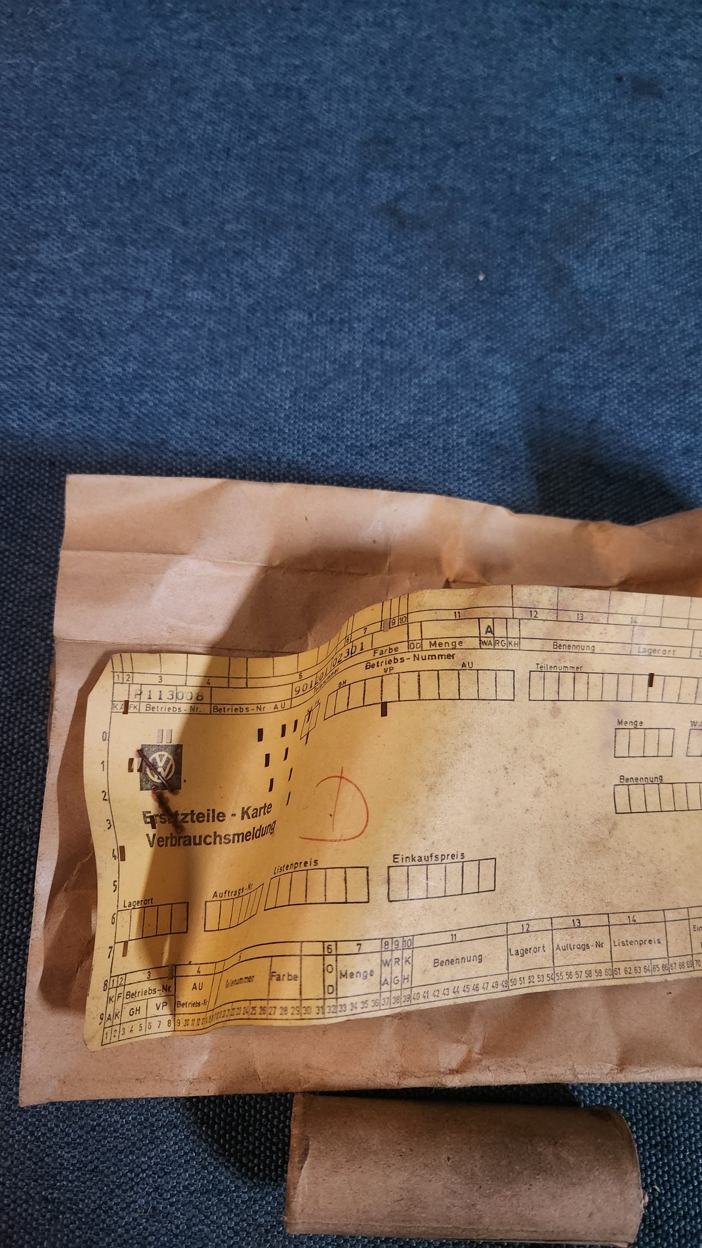 Tanksieb Verschraubung Porsche 911 912 90120102301 Nos E8