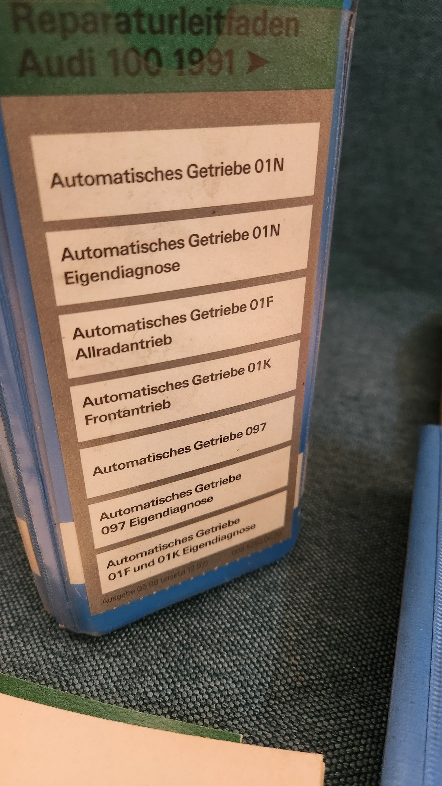 Repair manual, workshop manual