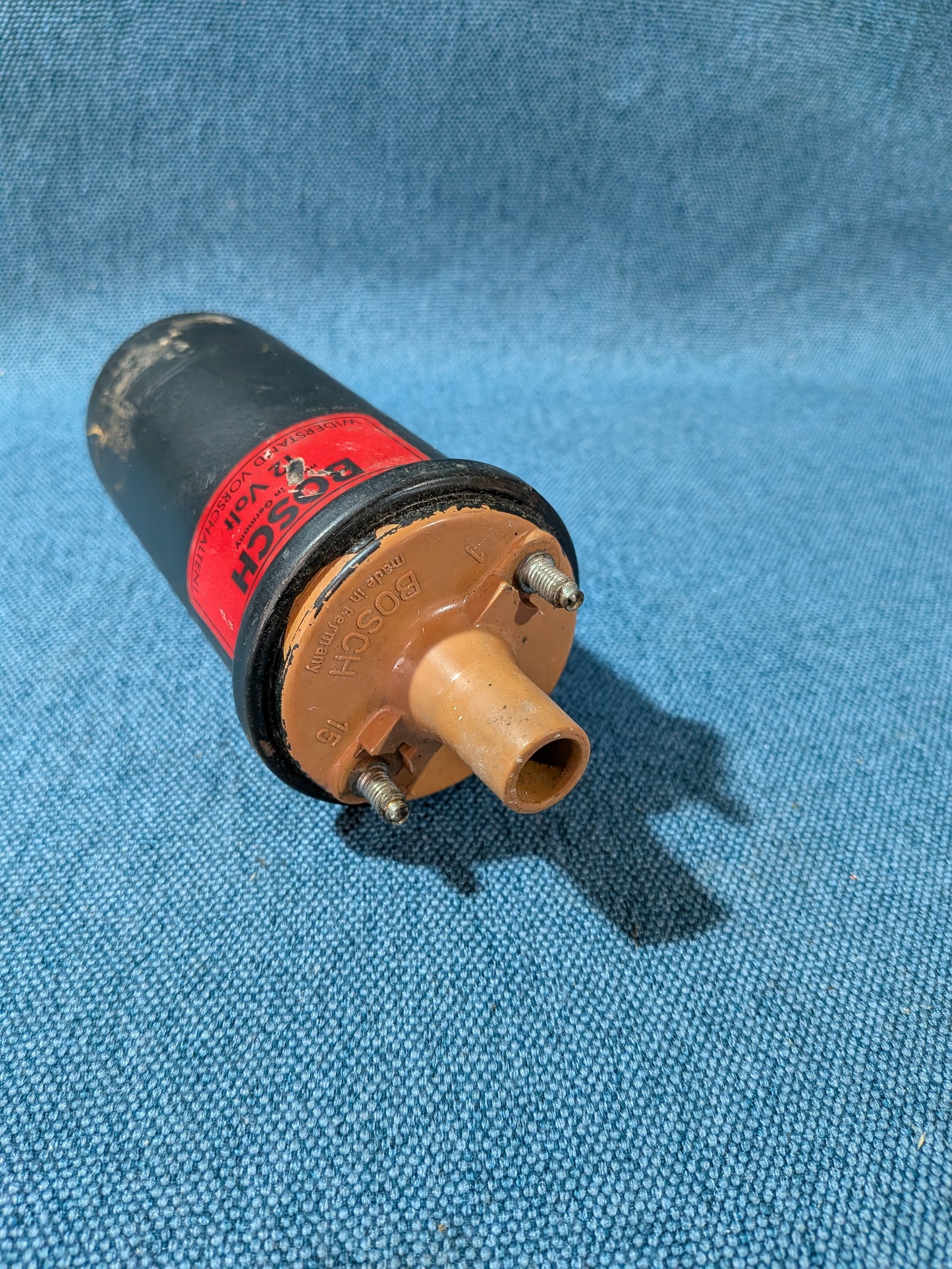 Zündspule Bosch K70/Käfer/Typ4/Golf/Jetta/1/Mercedes/W111/W112/W114/W115/W460/Audi 100/200/C3/Porsche 911 028905115B Gebraucht A18