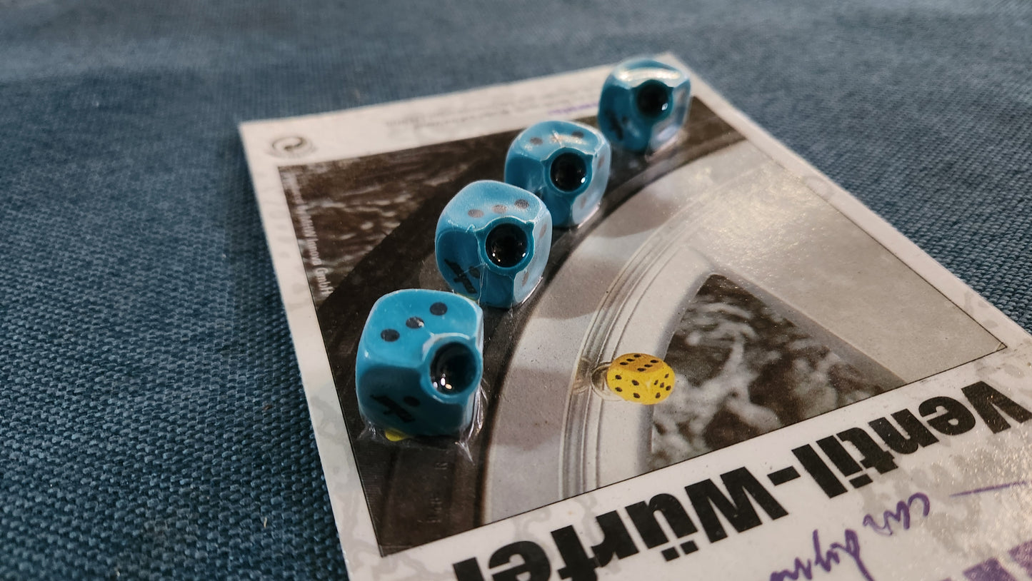 MHW Ventilkappe Würfel Türkis Nos Universal