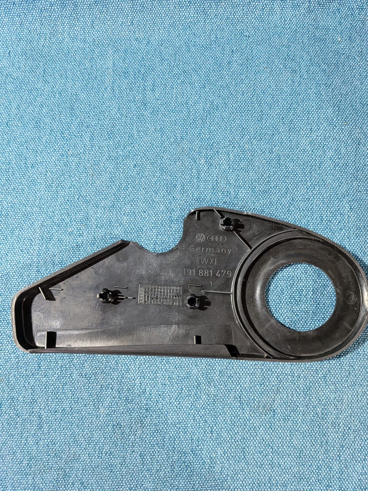 Blende für Sitz mit Loch links Golf/Jetta/1/2/Caddy 14D/Scirocco 2 191881479 NOS A15