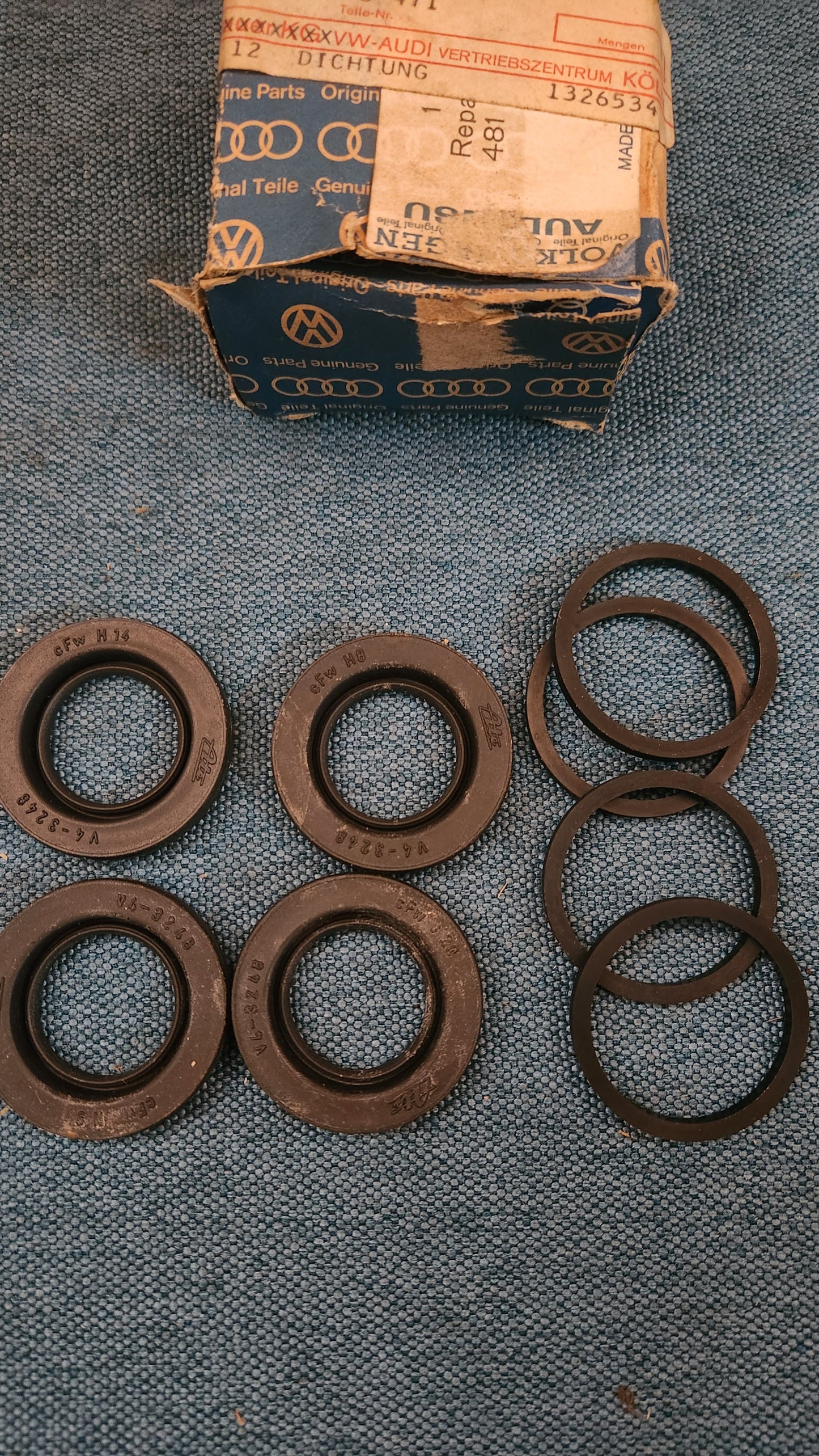 Audi 100 C1 K70 Bremssattel Reparatursatz Dichtung 481698471 Nos E4