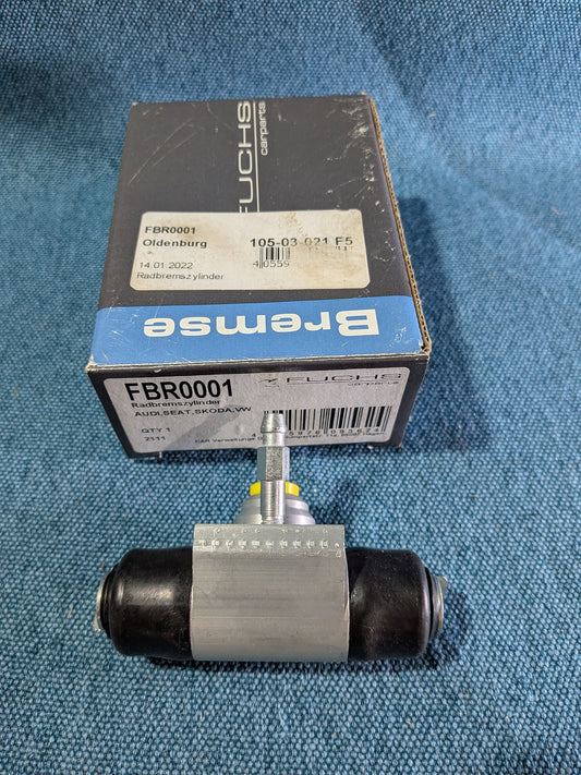 Rear wheel brake cylinder for vehicles without load-sensitive brake force regulator Golf/Jetta/1/2/Passat/B1/B2/Polo 1/Scirocco/1/2 171611051B NOS/New C7