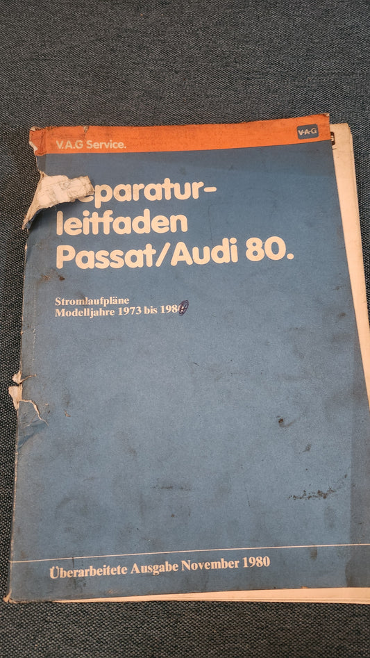 Passat B1 Audi 80 B1 Wiring Diagrams Repair Manual Workshop Manual