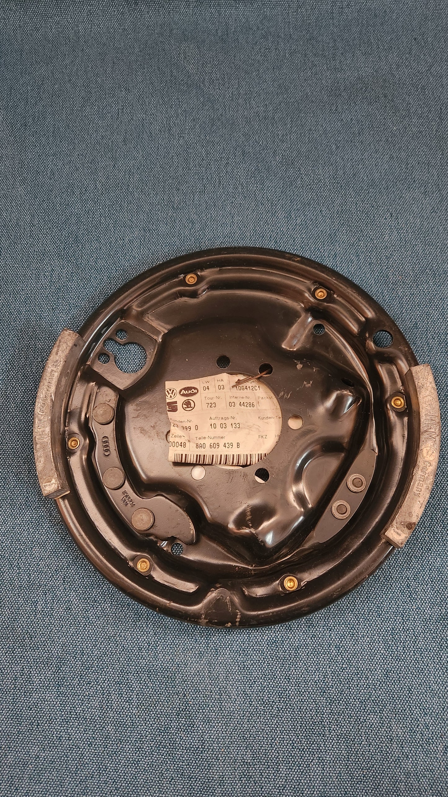 Bremsankerplatte T2 Bus/Käfer 8A06094439B Nos M3