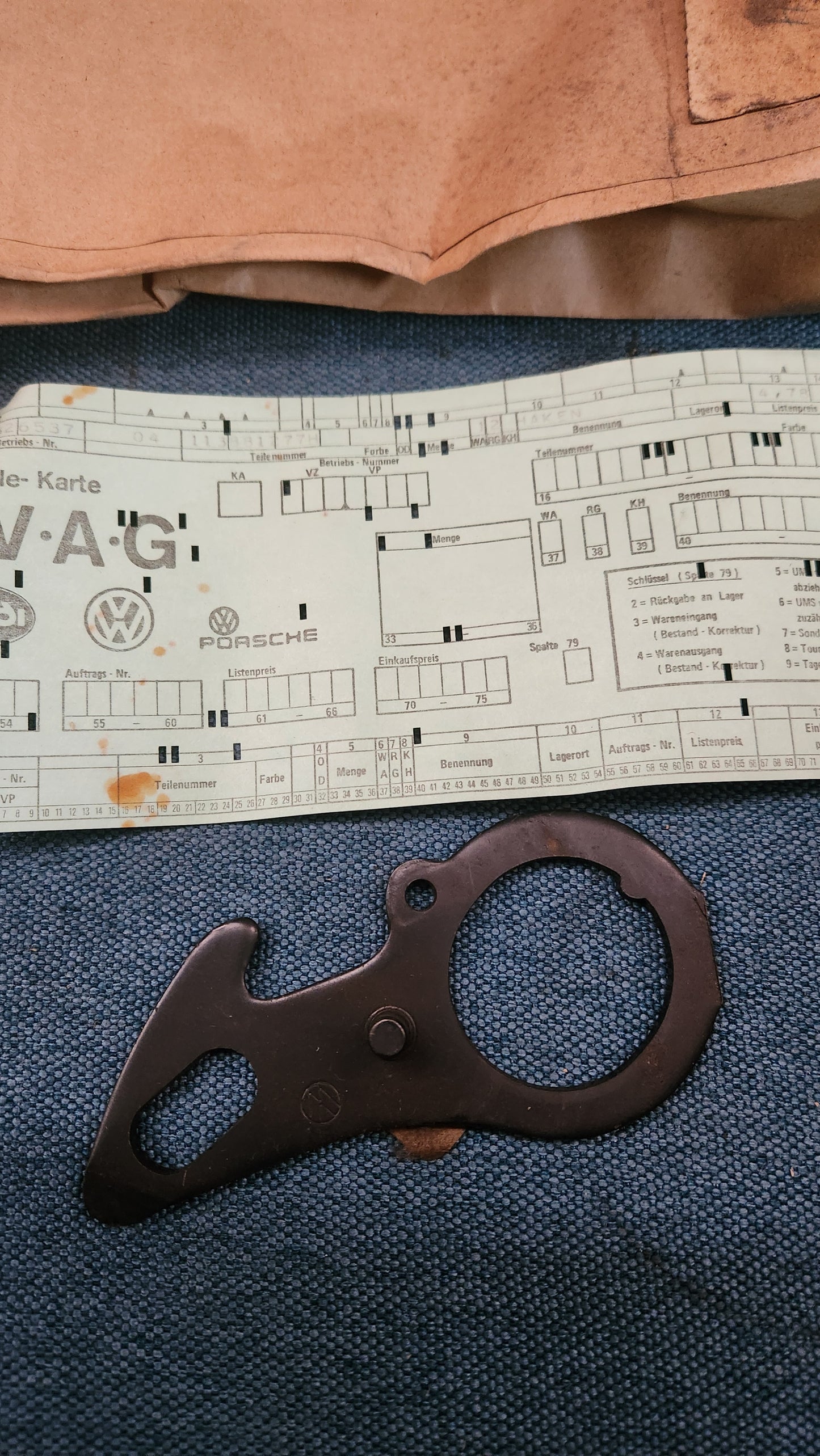 Sitzhaken Käfer Typ 1 113881277H  Nos S2