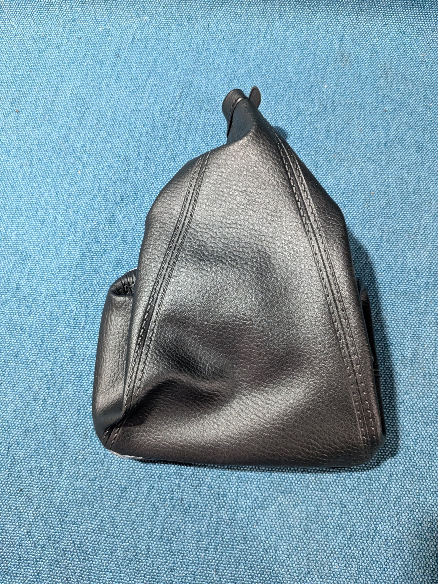 Schaltsack Leder Schwarz Fiat Uno 182776880 NOS H1