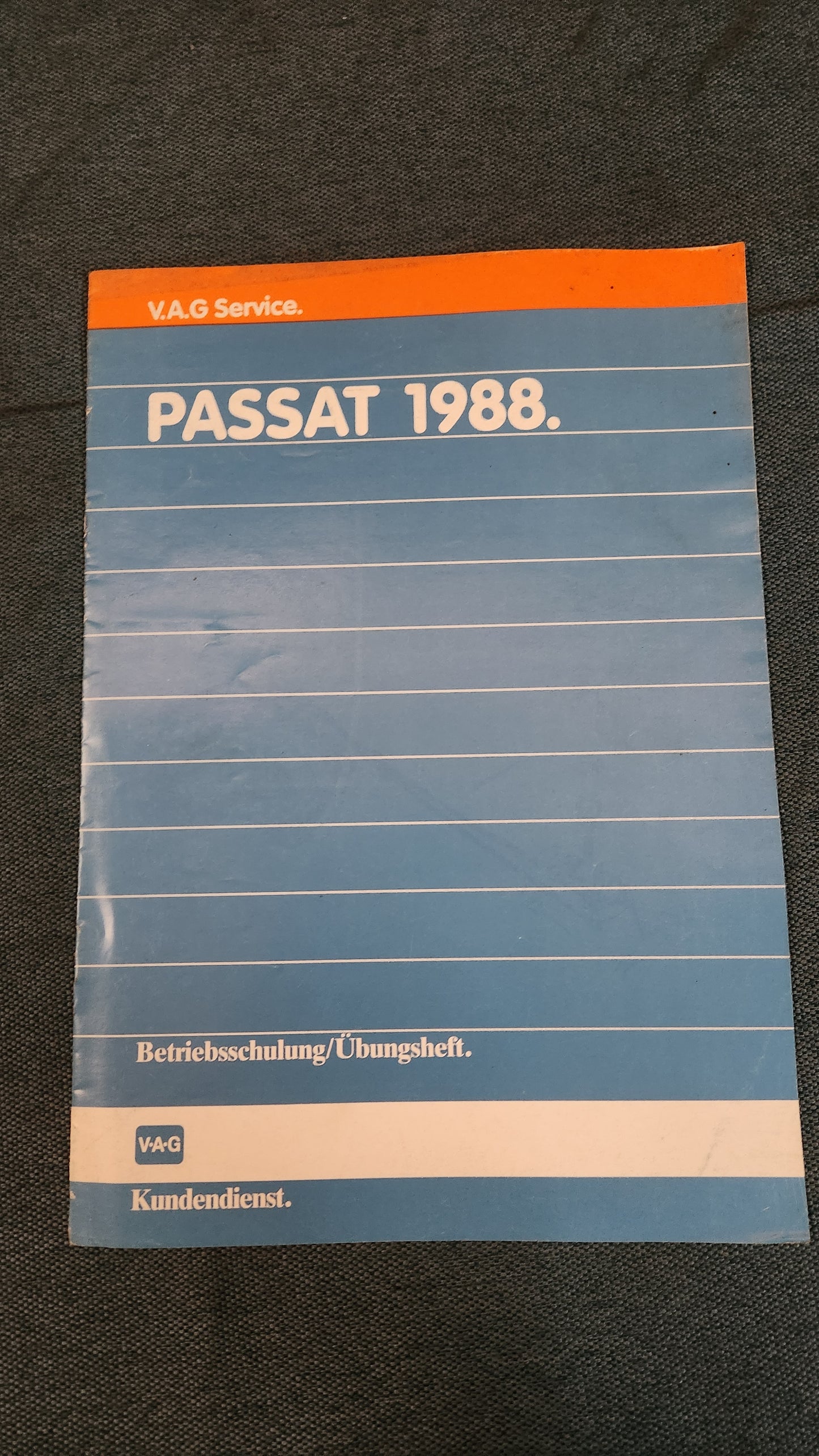 Passat 1988 B3 35I Self-study program Repair manual Workshop manual Company training
