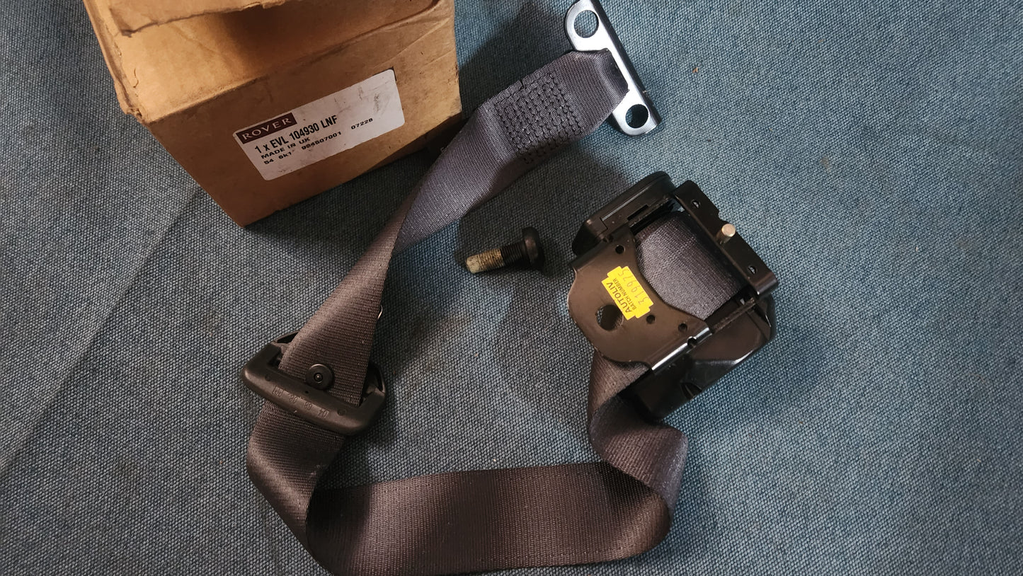 Safety belt Rover 200 25 MG ZR Rear evl104930lnf Nos B3