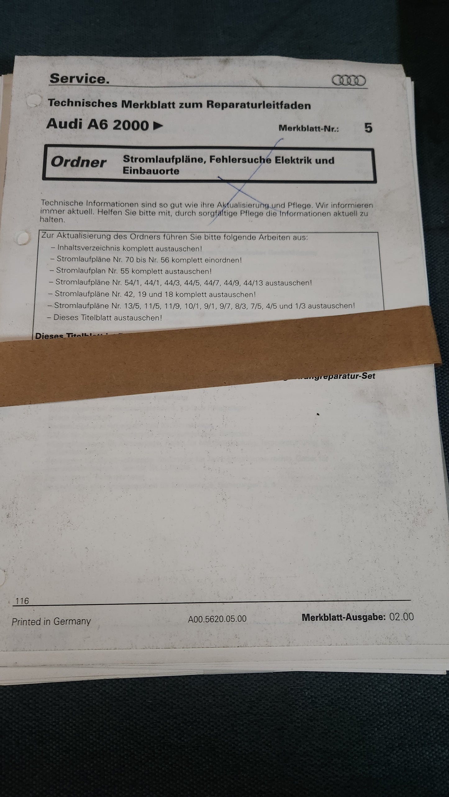 Audi A6 C5 Stromlaufpläne Reparaturleitfaden Werkstattbuch