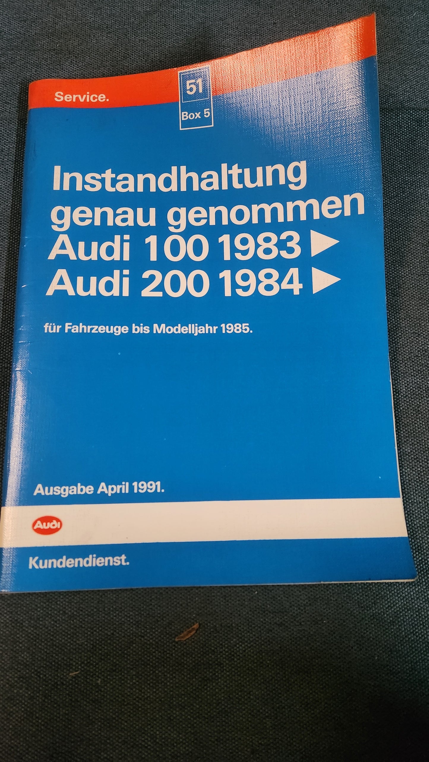 Audi 100/200 C3 Maintenance - Specifically, Repair Manual Workshop Manual