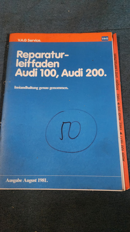 Audi 100/200 C2 Instanhaltung genau genommen Reparaturleitfaden Werkstattbuch