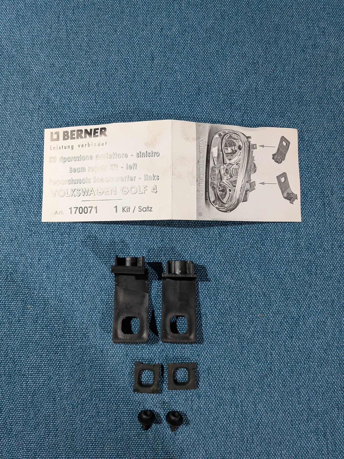 Scheinwerfer Reparatursatz Berner Golf 4 170071 NOS/Neu A12