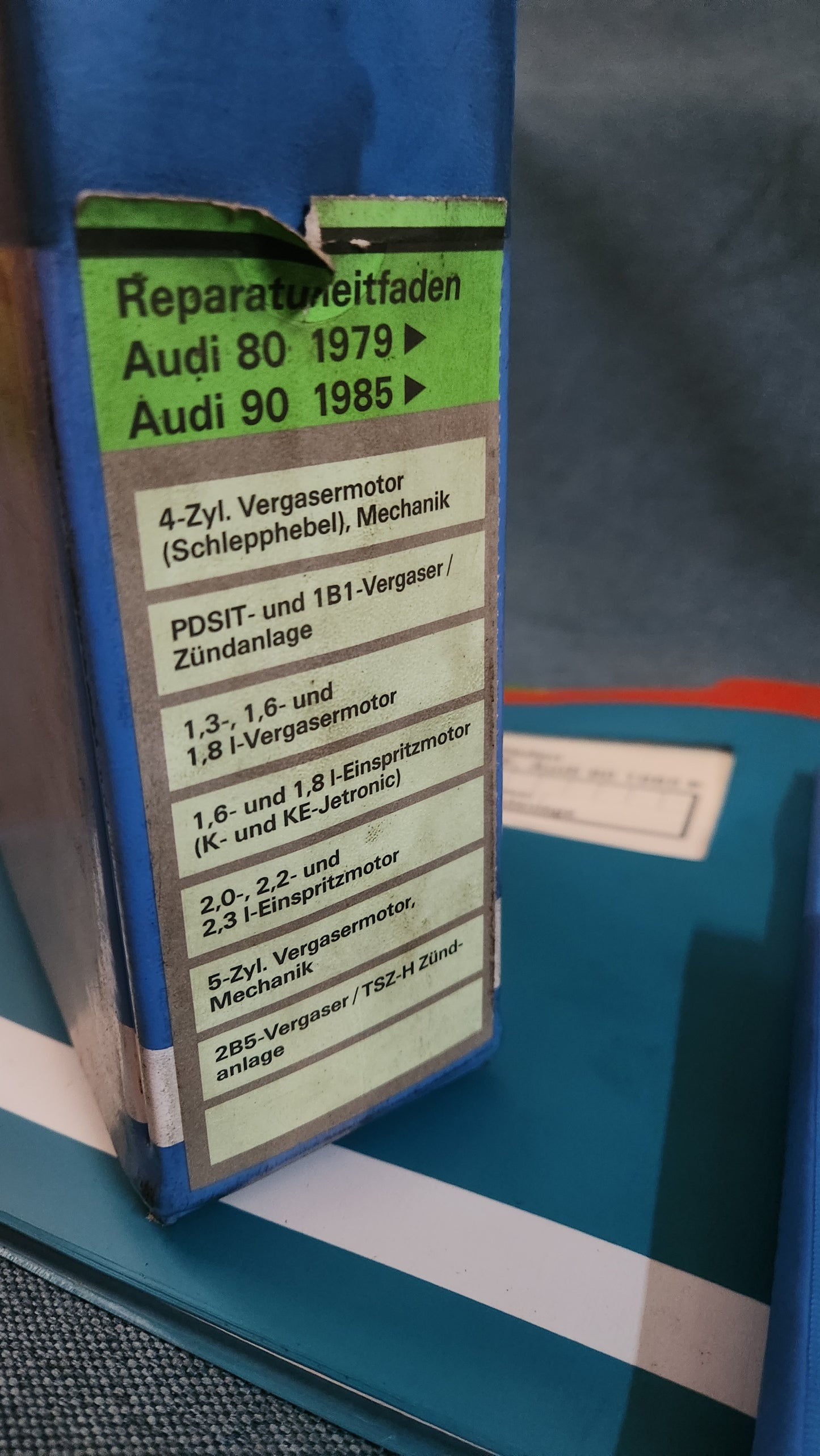Audi 80/90 B2 Type 81/85 Repair Manual Workshop Manual