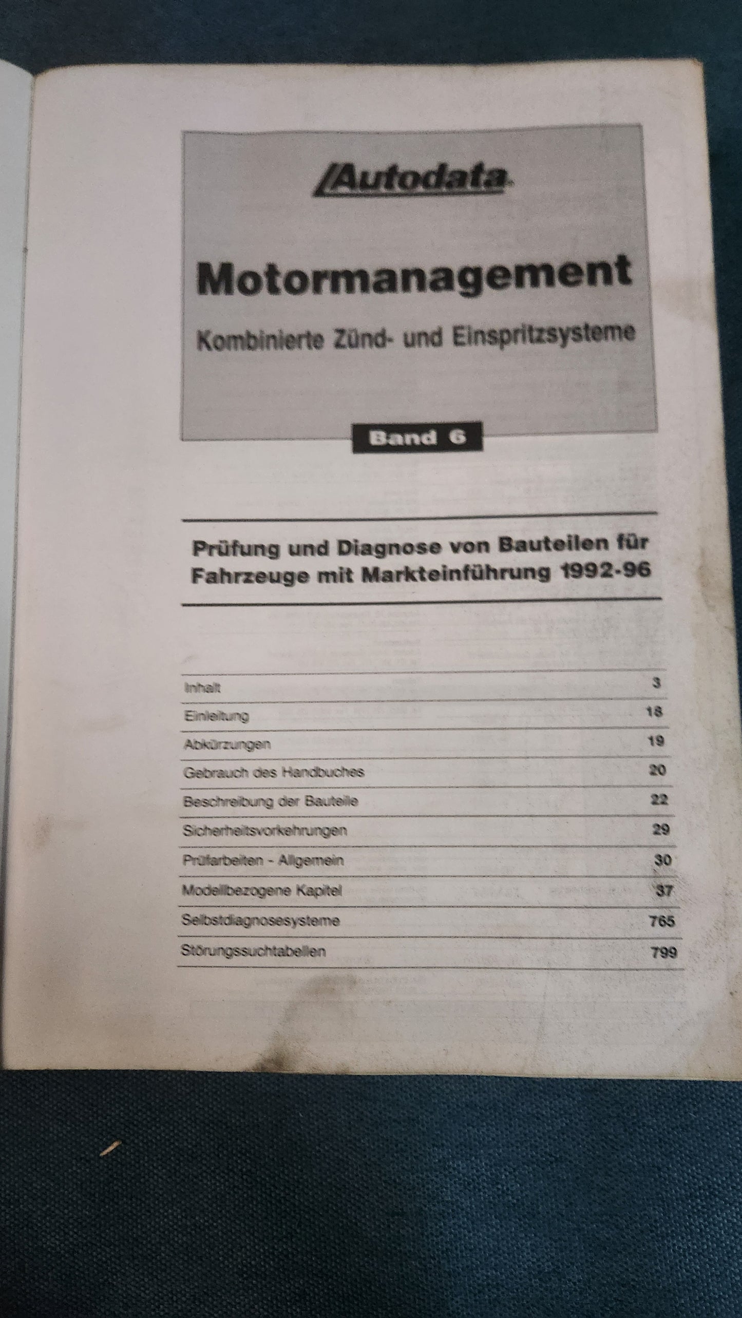 Auto Data Engine Management Combined Ignition and Injection Systems Workshop Manual