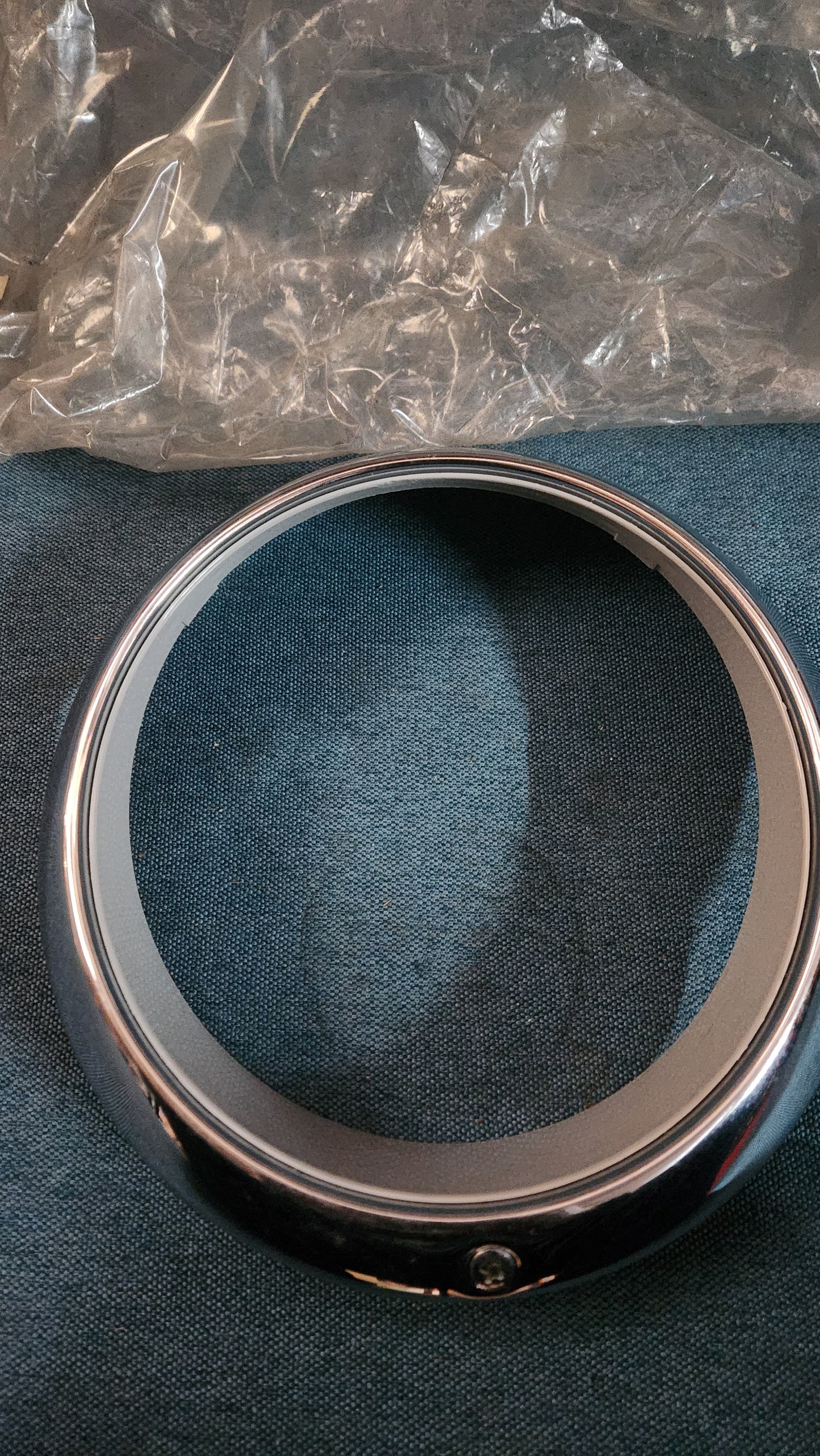 Porsche 911 Chrom Scheinwerferabdeckung Scheinwerferring 90163110202 Nos E8