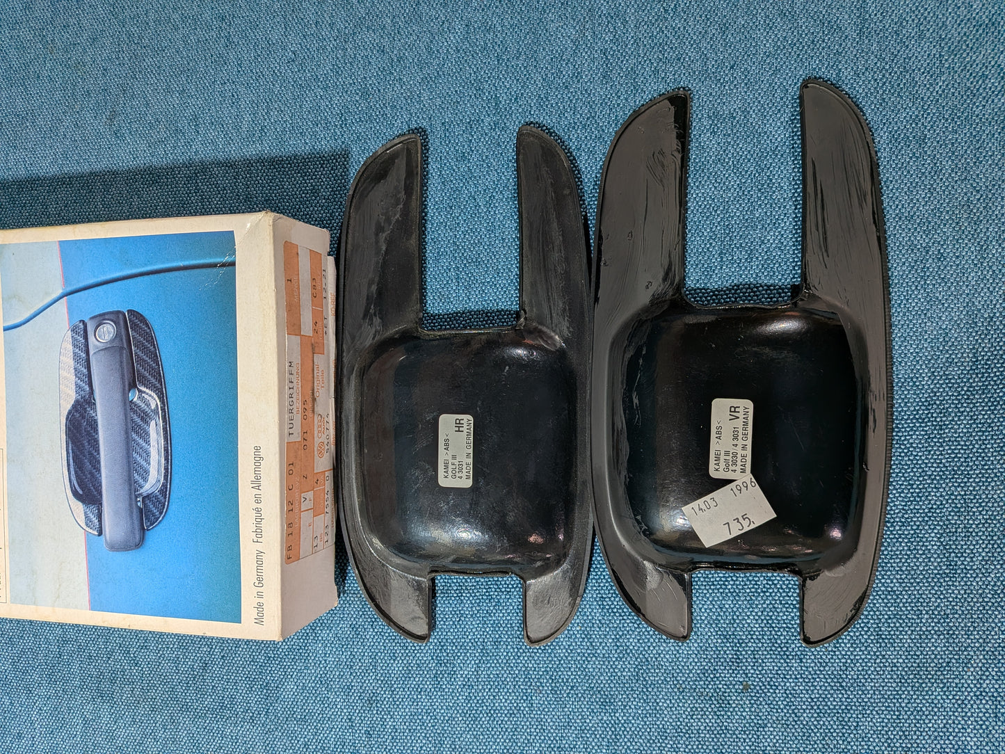 Carbon Kamei Door Handle Cover Golf 3 43030 Used A23